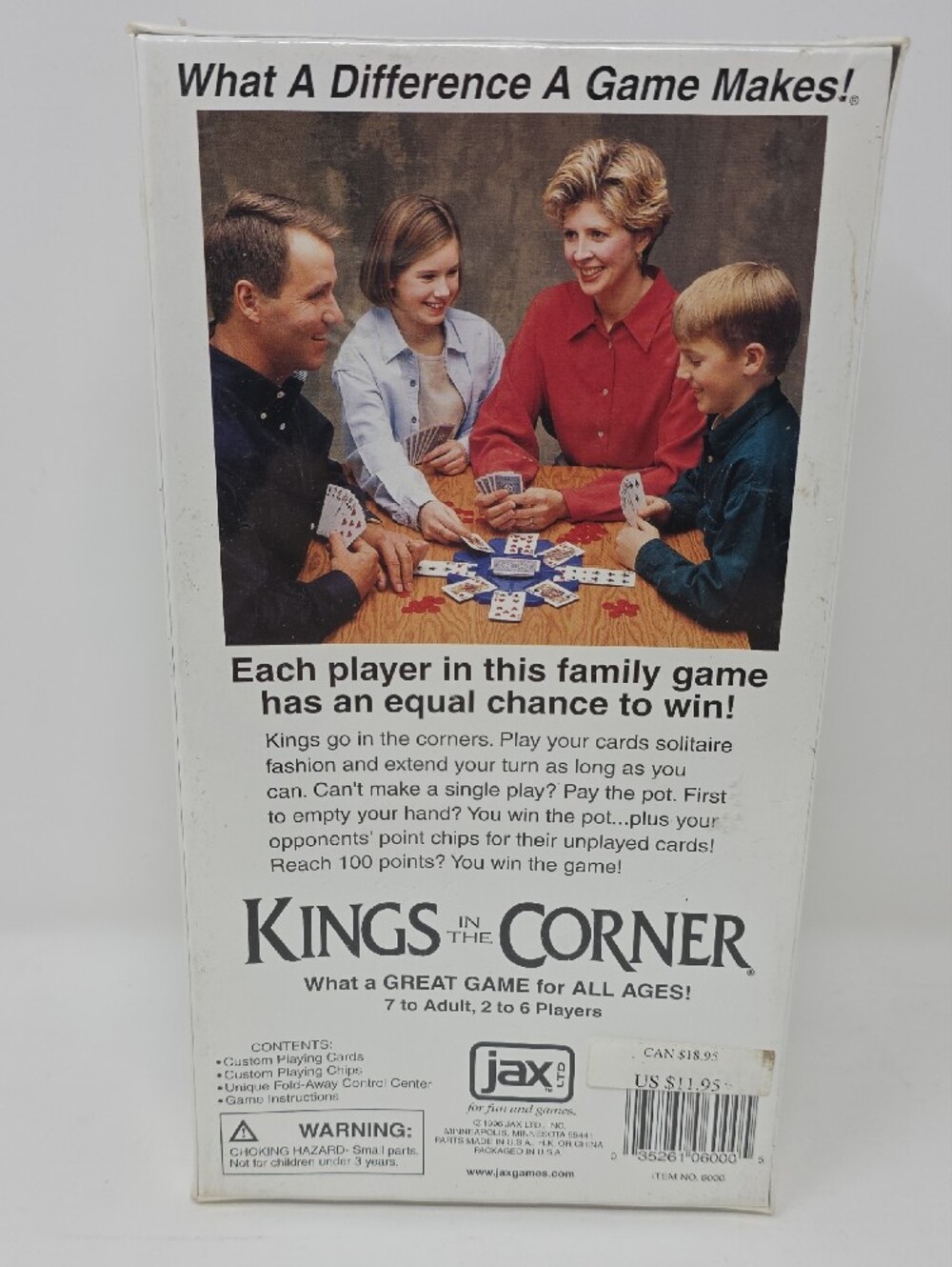Sealed Card Game - Kings in the Corner Game - Picture 2 of 5